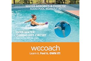 WECOACH Deep Water Cardio HIIT Circuit Audio - Core Strength Training Exercises- 50 Minutes Audio CD - Instructional Aquatic 