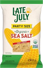 Late July Organic Restaurant Style Sea Salt Tortilla Chips, 14.75 OZ