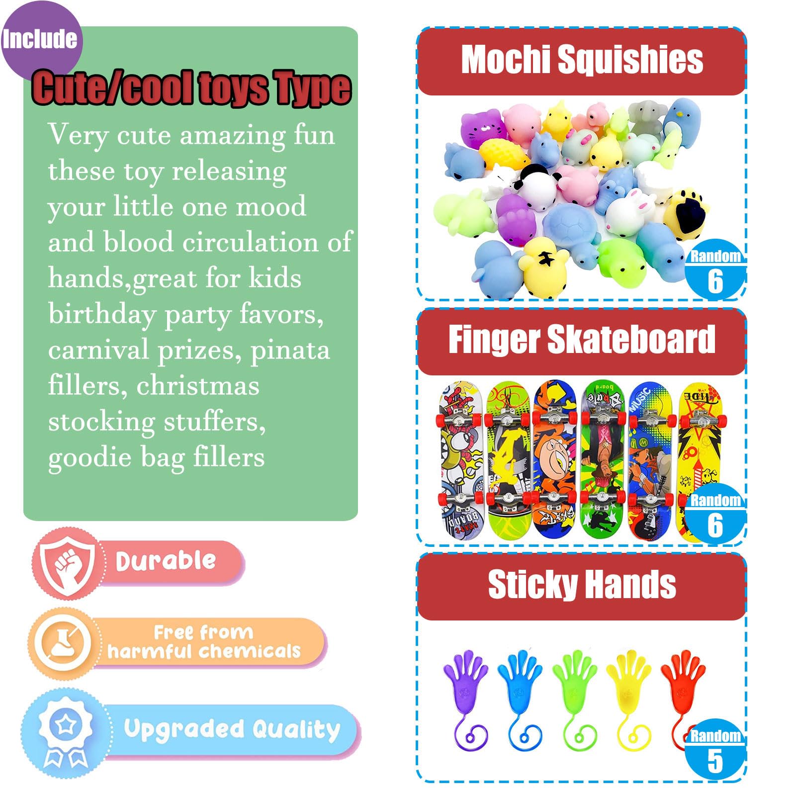 109 PCS Premium Party Favors Toys for Kids,Assortment Mini Pop Fidget it Toys for All Ages Kids,Classroom Prizes,Treasure Chest, Prize Box Toys, Goody Bag Fillers,Carnival Prizes for Boys Girls 4-10