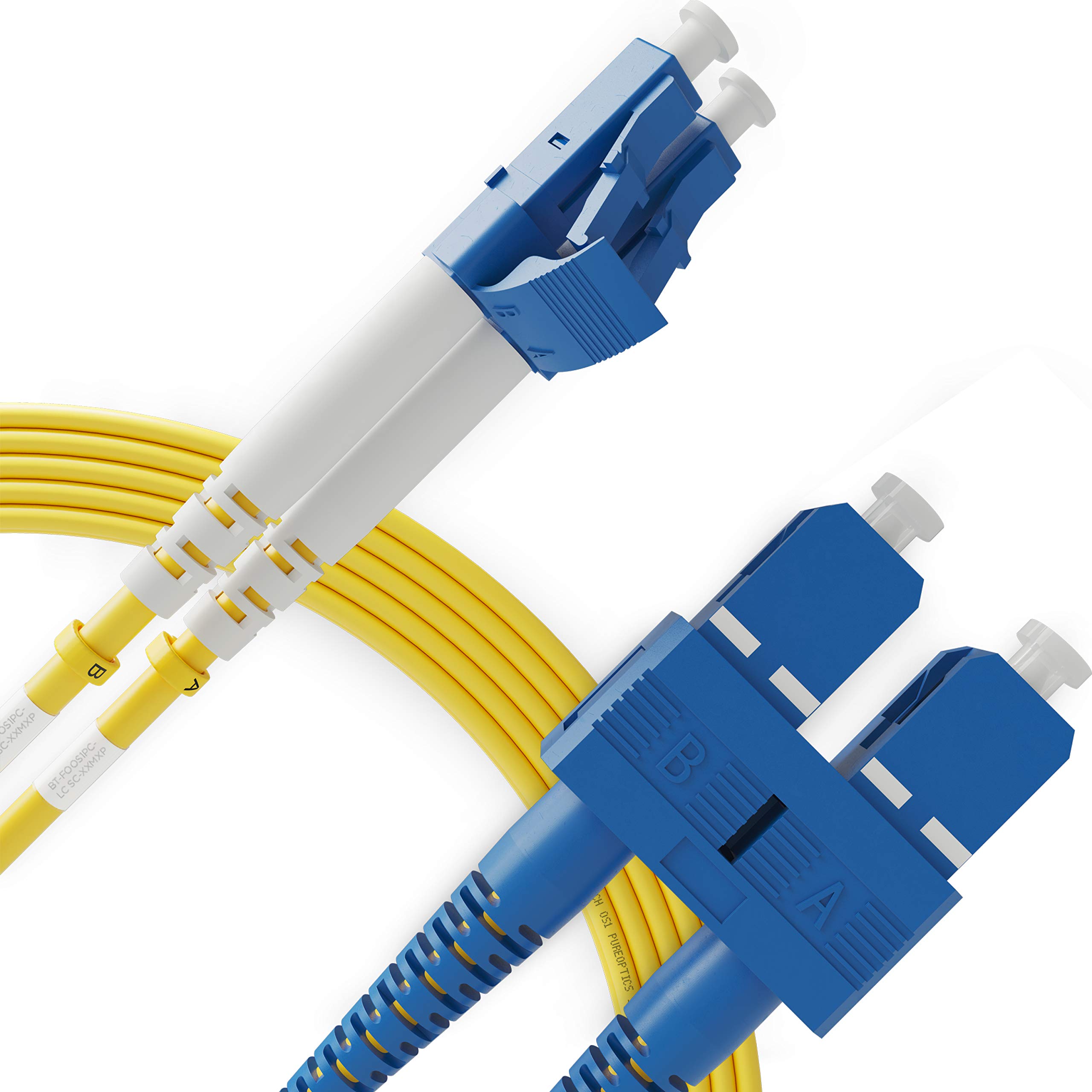 BEYONDTECH LC to SC Single Mode Fibre Patch Cable Duplex - 5M (LSZH) 9/125um OS1 Singlemode Lead Series