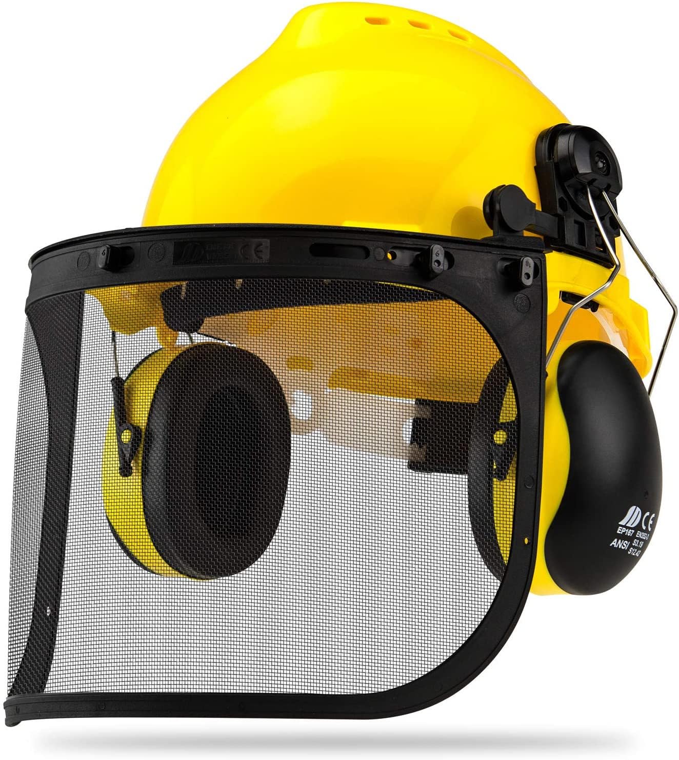 Photo 1 of NEIKO 53880A Forestry Helmet for Safety with Shield and Earmuffs, Chainsaw Helmet with Face Shield, Hard Hat Safety Gear Equipment, Protective Face Shield and Mesh Shield for Face Protection