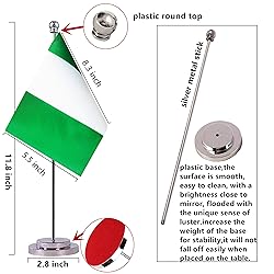 Nigeria Nigerian Desk Table Flag, Small Mini