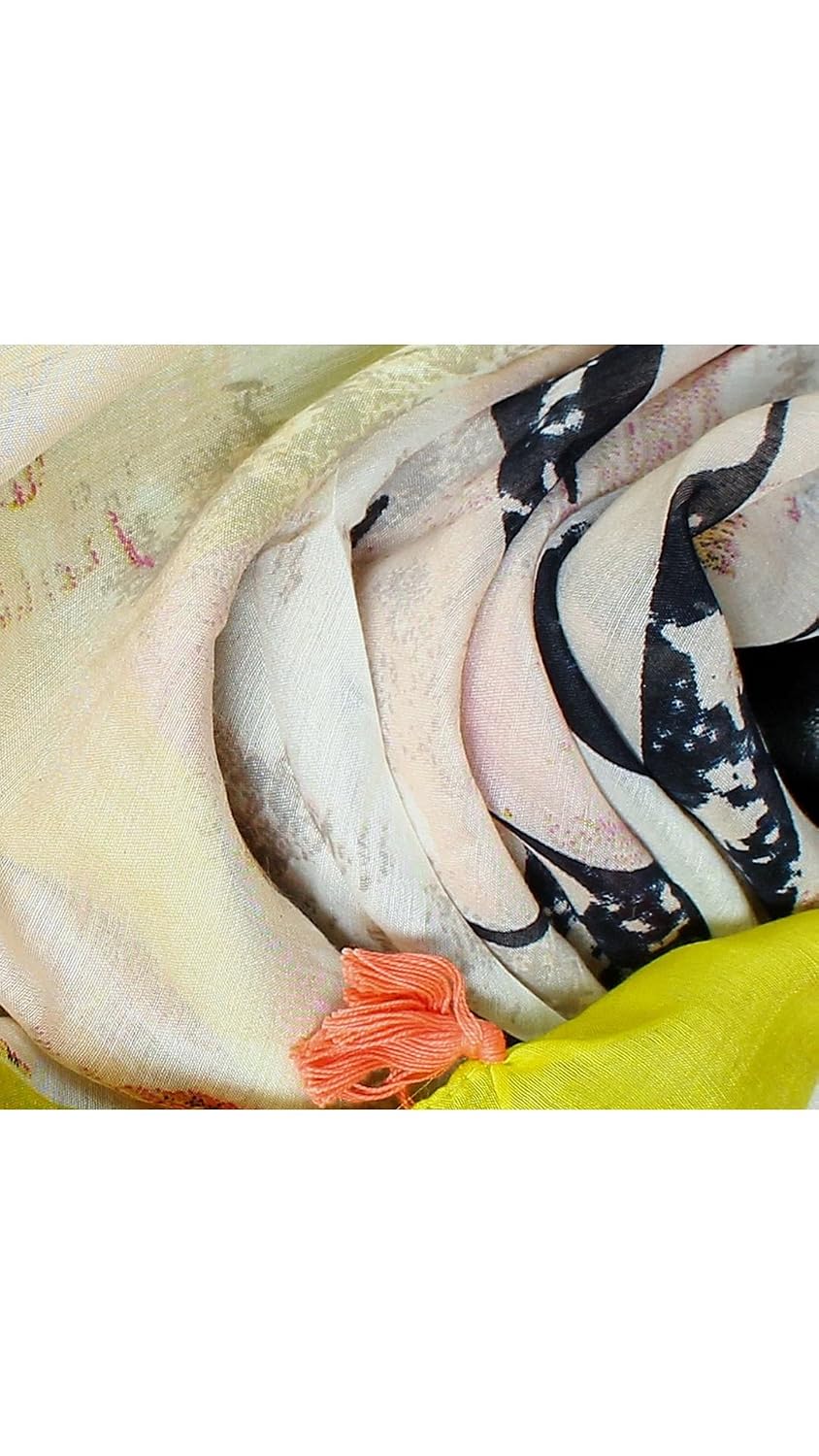 bfly women's printed poly cotton stoles (pack of 2)(stolecombo-44-63)