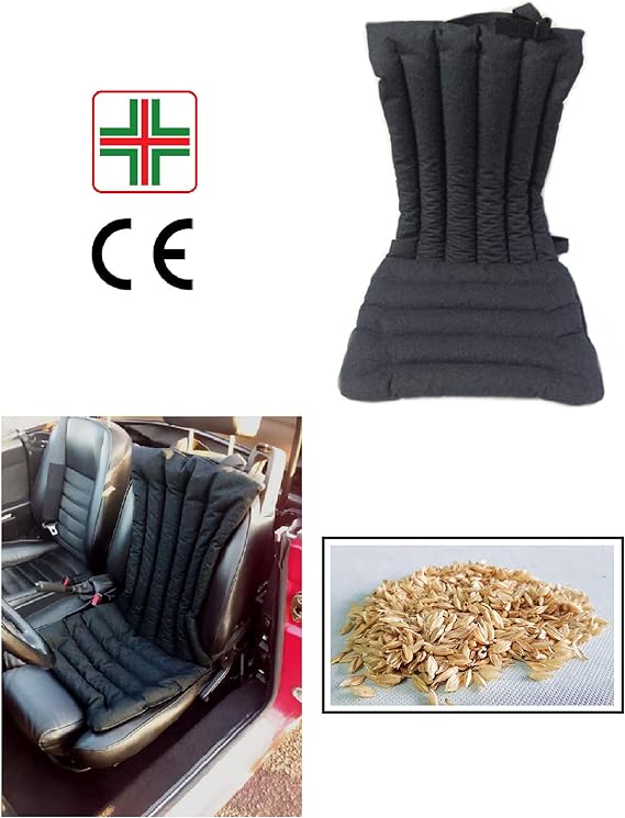 Coprisedile Auto Massaggiante | Con Perline Di Legno | Traspirante | Supporto Lombare - Foto 7
