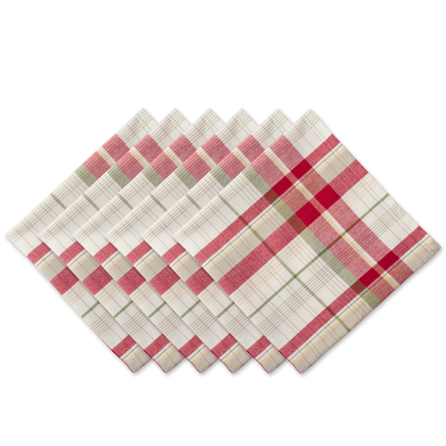 DII Orchard Plaid Napkin Set/6, 20" x 20" (Set of 6) — image 1