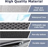 WESTERN HOME Large Orthopedic Dog Bed with Removable Cover Grey 106x76x19cm view 5