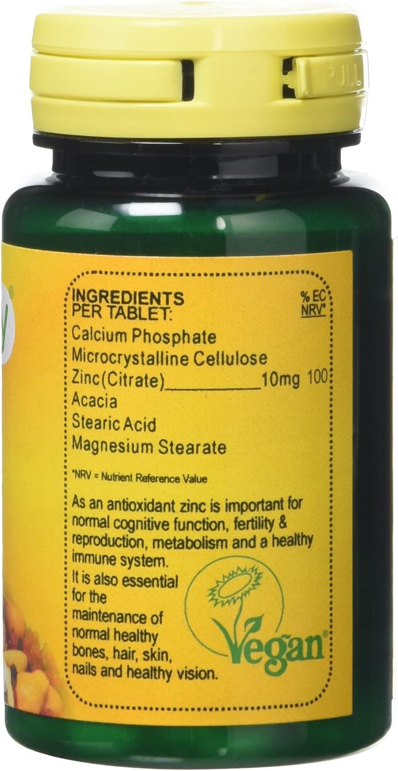 Veganicity Zinc 10mg : Mineral Supplement : 90 Tablets, 90 count (Pack of 1) - Image 4