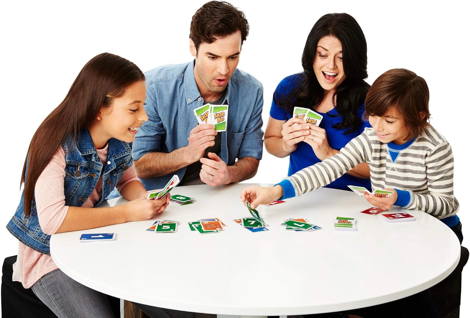Skip Bo Card Game in Decorative Tin with 162 Cards, Sequencing Family Game for 2 to 6 Players, Kids Gift for Ages 7 Years & Older [ Exclusive]: Toys & Games