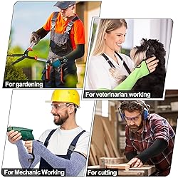 JaGely 6 Pairs Level 5 Cut Resistant Sleeves with