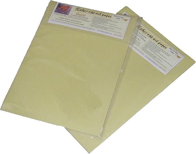 Fisher 400 Art Paper Gold Pack of 5 Half Sheets (50 x 35cm) Amazon