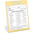Knock Knock Apology Nifty Note, Checklist Memo Pad & Sorry Note, 4 x 5.25-inches