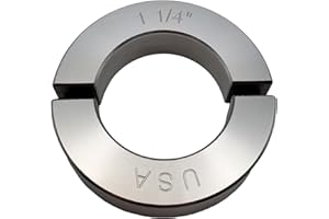 Coastal Shaft Collars - 1.25" Bore Diameter - Clamping Two Piece Shaft Collar - 2024 Aluminum (1 Pack)