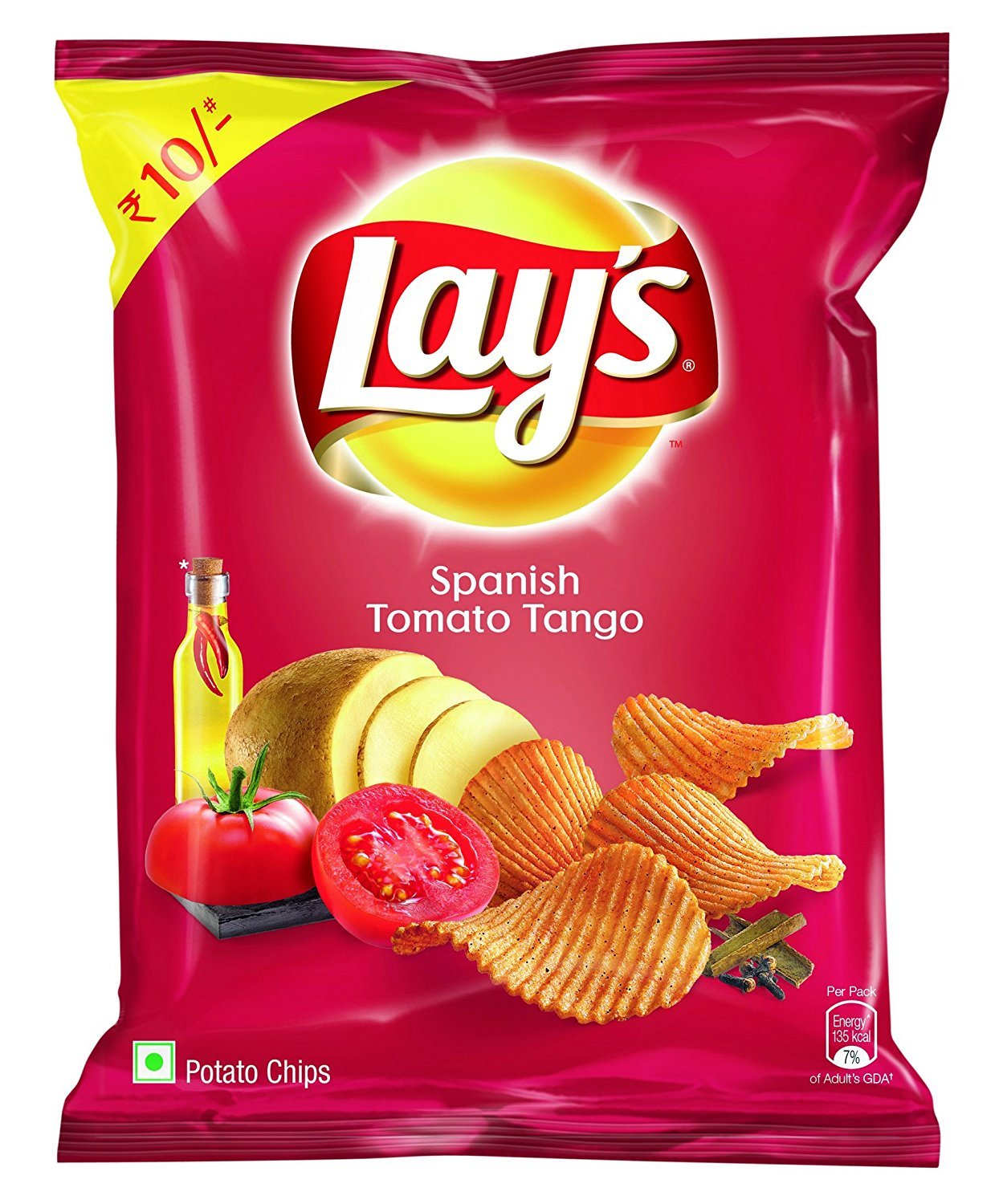 Amazon Com Lay S Potato Chips Spanish Tomato Tango 30 Grams India