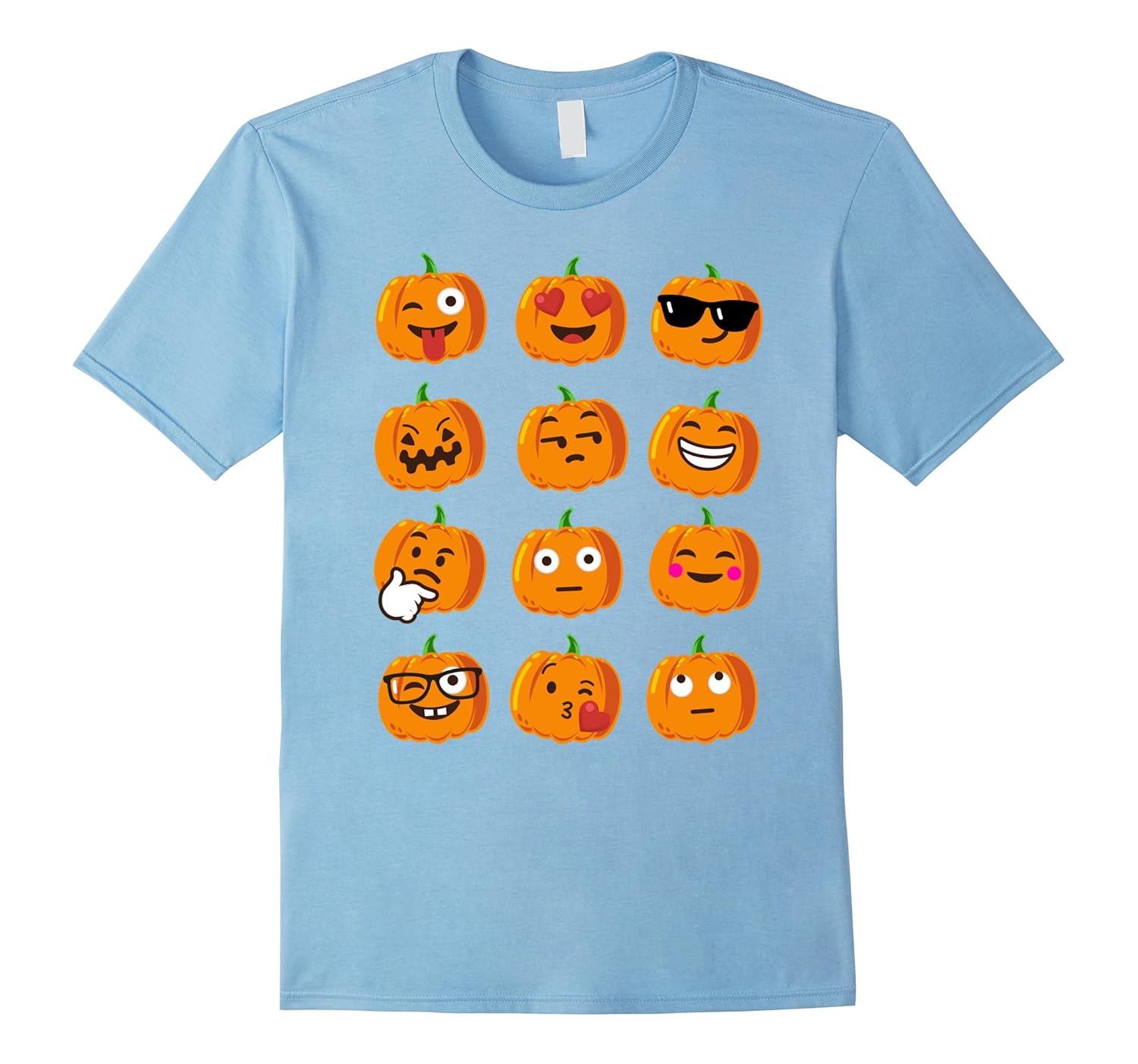 KIDS Pumpkin Emoji Faces T-Shirt Emoji Halloween Costume-ANZ