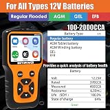 MOTOPOWER MP0515A 12V Battery Tester 100-2000 CCA Car Auto Cranking/Charging view 3