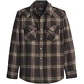 Pendleton Canyon Men's Shirt, Long Sleeve Flannel Shirt, 100% Virgin Wool - Regular Fit