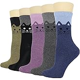 YQHMT Wool Socks for Women Gifts Winter Warm Thick Thermal Vintage Knit Soft Crew Socks Stocking Stuffers, Christmas Gift