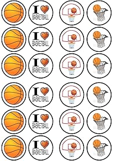 Michael Jordan Basketball 24 Personalised Edible Cupcake Toppers