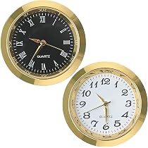 Mouvement à Quartz Mini Pour Horloge DIY - Diamètre 36 Ou 55 Mm, Montage 45 Mm, épaisseur 6 Mm - Cadran Chiffres Romains/arabes, Lunette Dorée/argentée