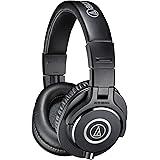 Audio-Technica ATH-M40x Professional Studio Monitor Headphone, Black, with Cutting Edge Engineering, 90 Degree Swiveling Earc