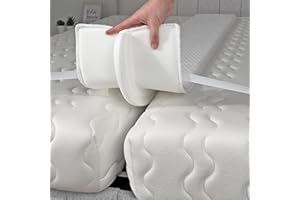 EPHEDORA 12" Extra Wide Bed Bridge Twin to King Converter Kit - Split King Gap Filler for Adjustable Bed - Mattress Connector & Gap Filler for Bed - 25D Memory Foam - Patent Pending Design