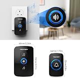 TECKNET Wireless Doorbell IP65 Waterproof 1300ft 60 Chimes 5 Volume view 6