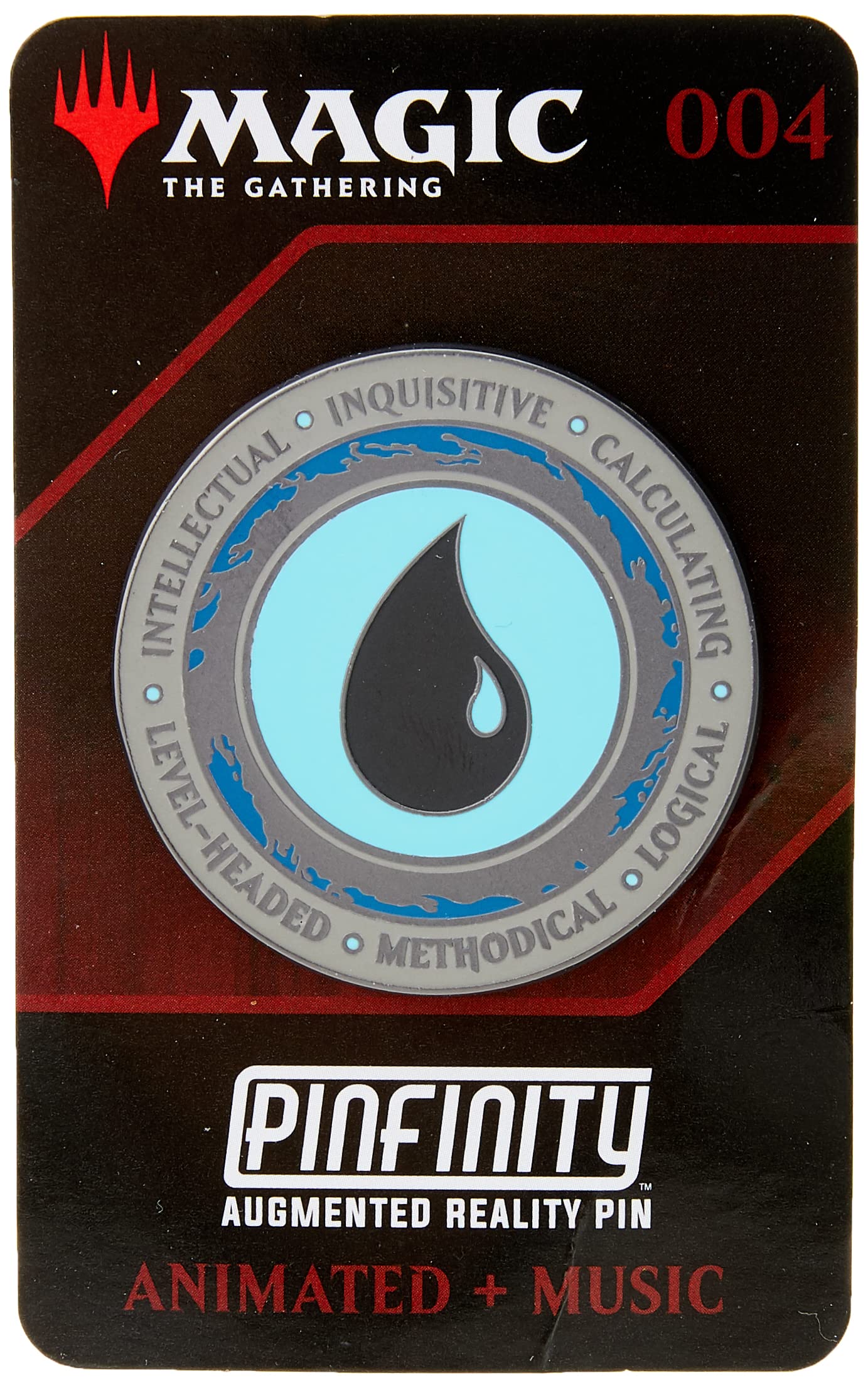 Magic the Gathering - Blue Mana Crest Augmented Reality Pin