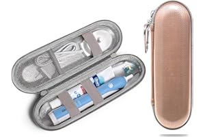 Nincha Hard Shell Durable EVA Electric Toothbrush Case - Waterproof PU Surface Layer with Shockproof EVA Material and Moisture Resistant Tin Foil Inner Lining- Bigger Size Fits All Powered Toothbrush