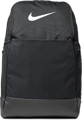 DH7709-010 Nike Brasilia 9.5 Sportrucksack Unisex Schwarz/Weiss, M, 24L, Einheitsgröße