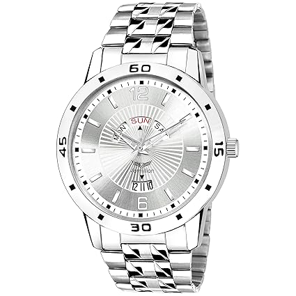 Vermillion Mens Analogue Silver Dial Stainless Steel Watch