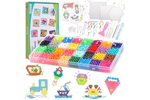 Eenua 3220 Piece Non Iron Fuse Beads Kit in 32 Colors Complete Creativity Starter Set (330-TA)