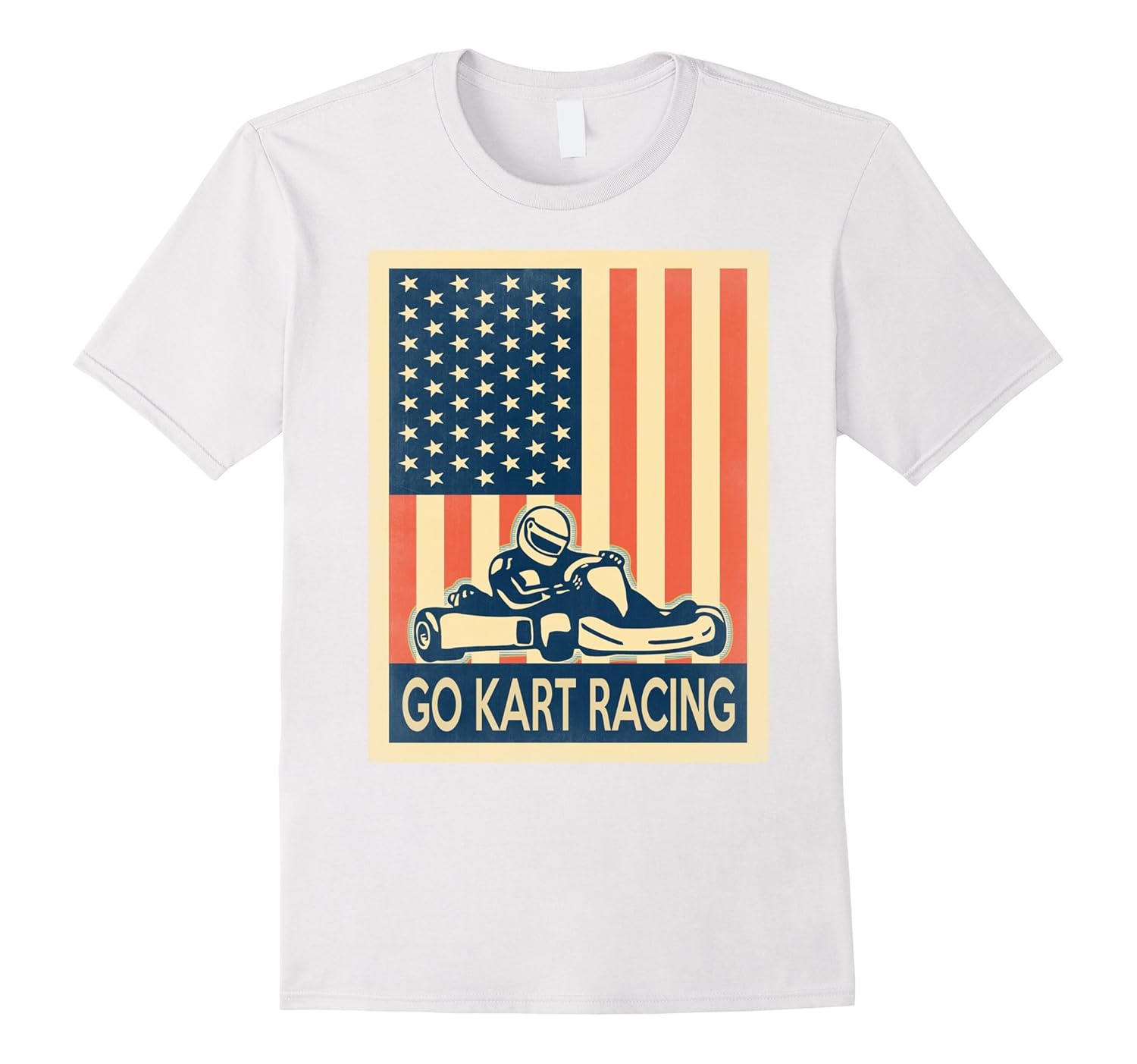 Go kart racing shirt US Flag-T-Shirt – Managatee