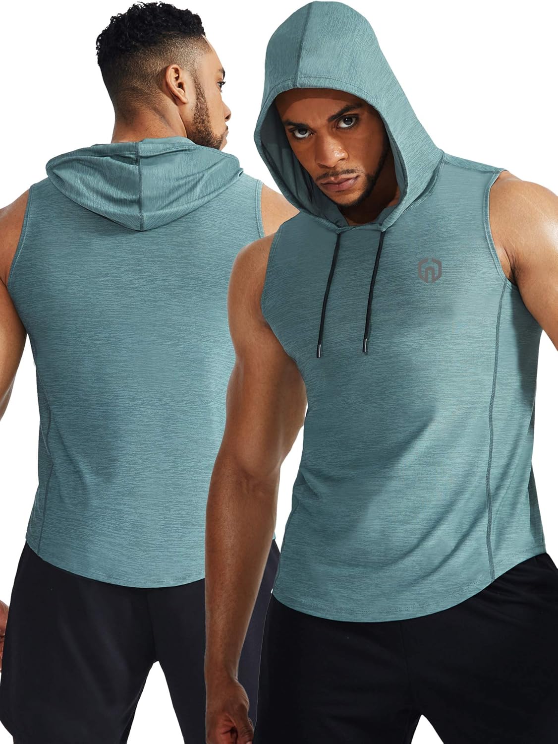 Neleus Workout Athletic Muscle Tank with Hoods Pack of 3 at  Men’s Clothing store