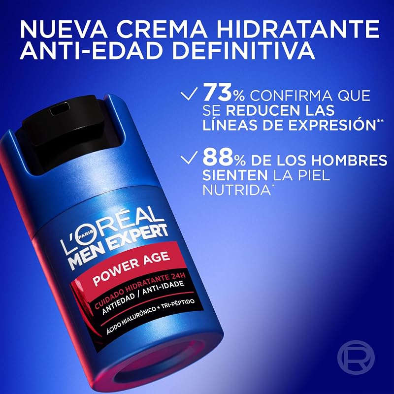 L'Oréal Paris Men Expert Power Age Crema Facial Reafirmante, 50ml