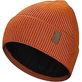 Supaico Winter Beanie Hat for Men Women Fleece Lined Knit Beanie Soft Cuffed Thick Warm Beanie Hats Unisex