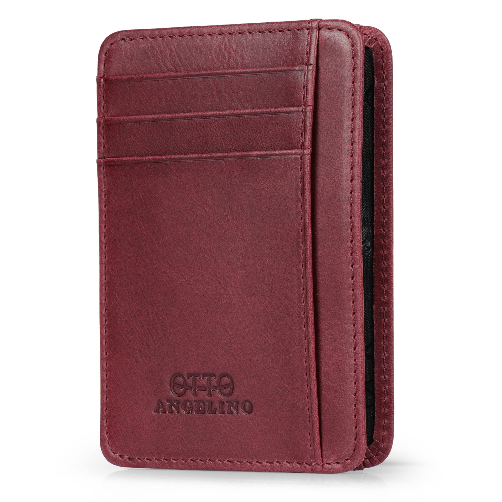Otto Angelino Genuine Leather Wallet Cardholder Bank Cards, Money, Driver's License - Unisex