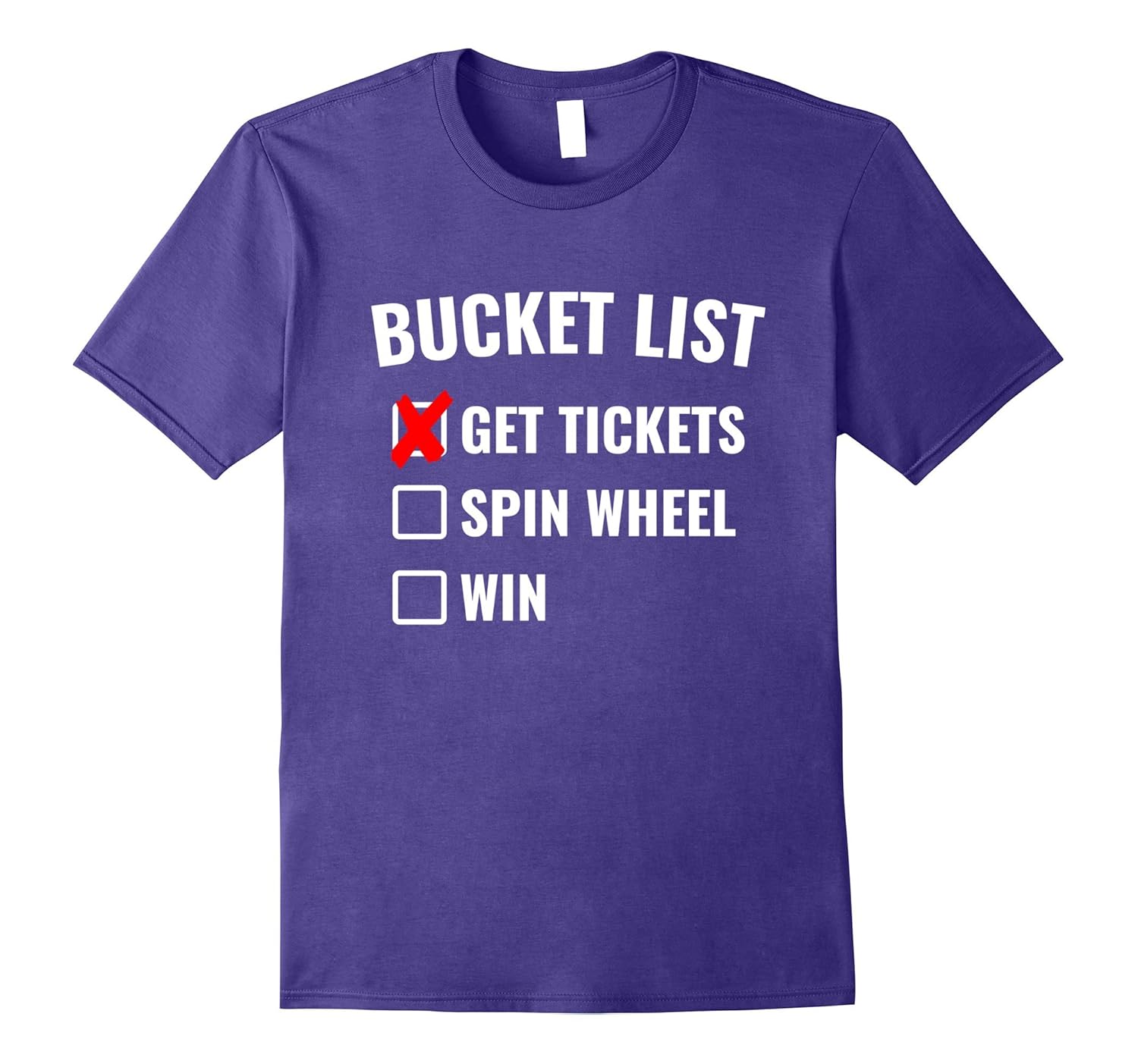 Bucket List Spin Wheel Game Show T-Shirt-ANZ