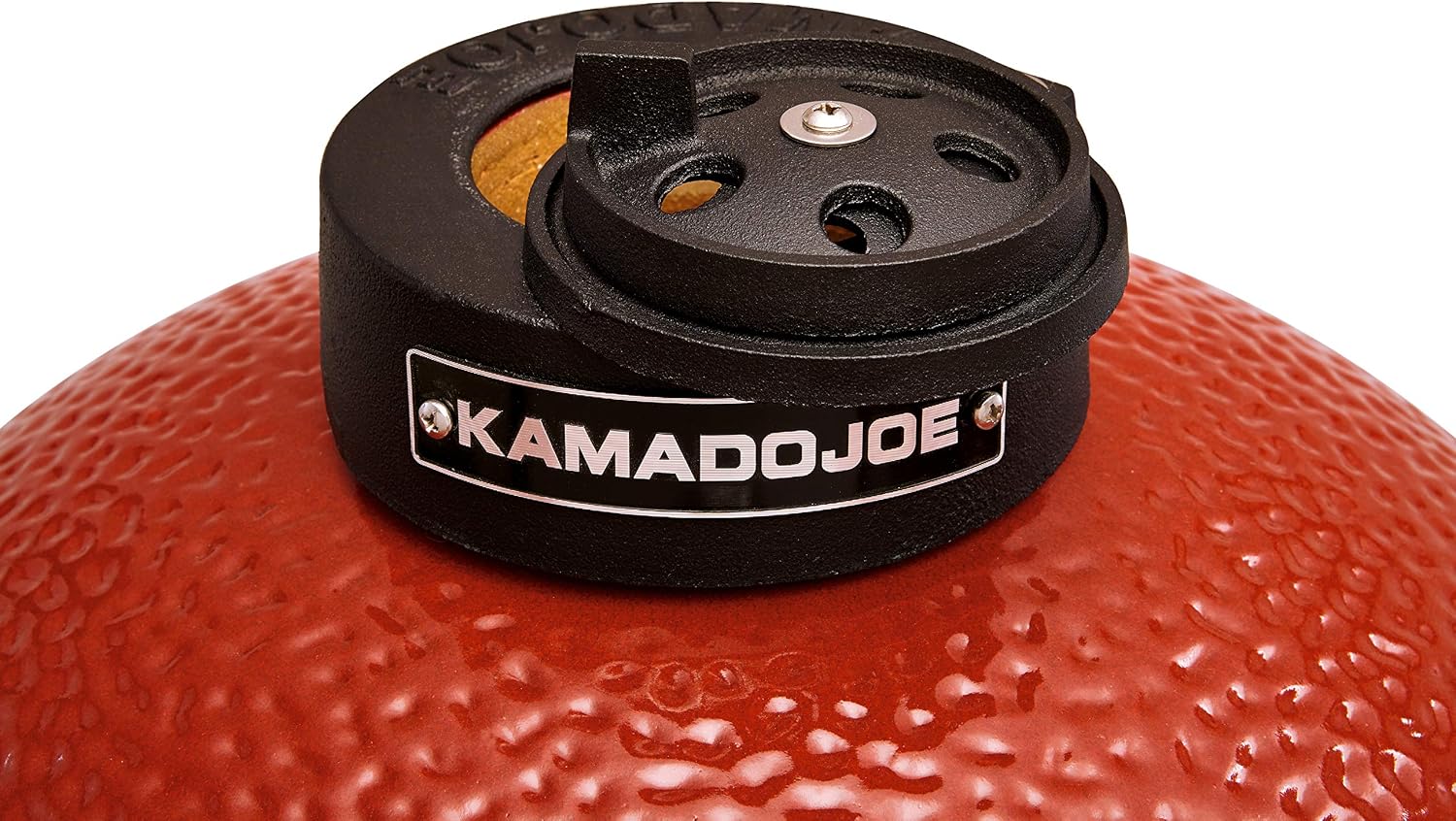 Kamado Joe KJ23RH Classic I Smoker BBQ, Outdoor Charcoal Barbecue Grill In Red With Cast Iron Cart, Heat Deflectors And Ash Tool - Image 4