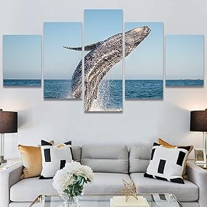 SIGNWIN 5 Panel Canvas Wall Art Modern Art...