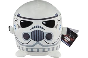 Mattel Star Wars Cuutopia Plush Figure, 10-inch Stormtrooper Soft Rounded Pillow Doll, Collectible Toy Inspired by the Villain Characters