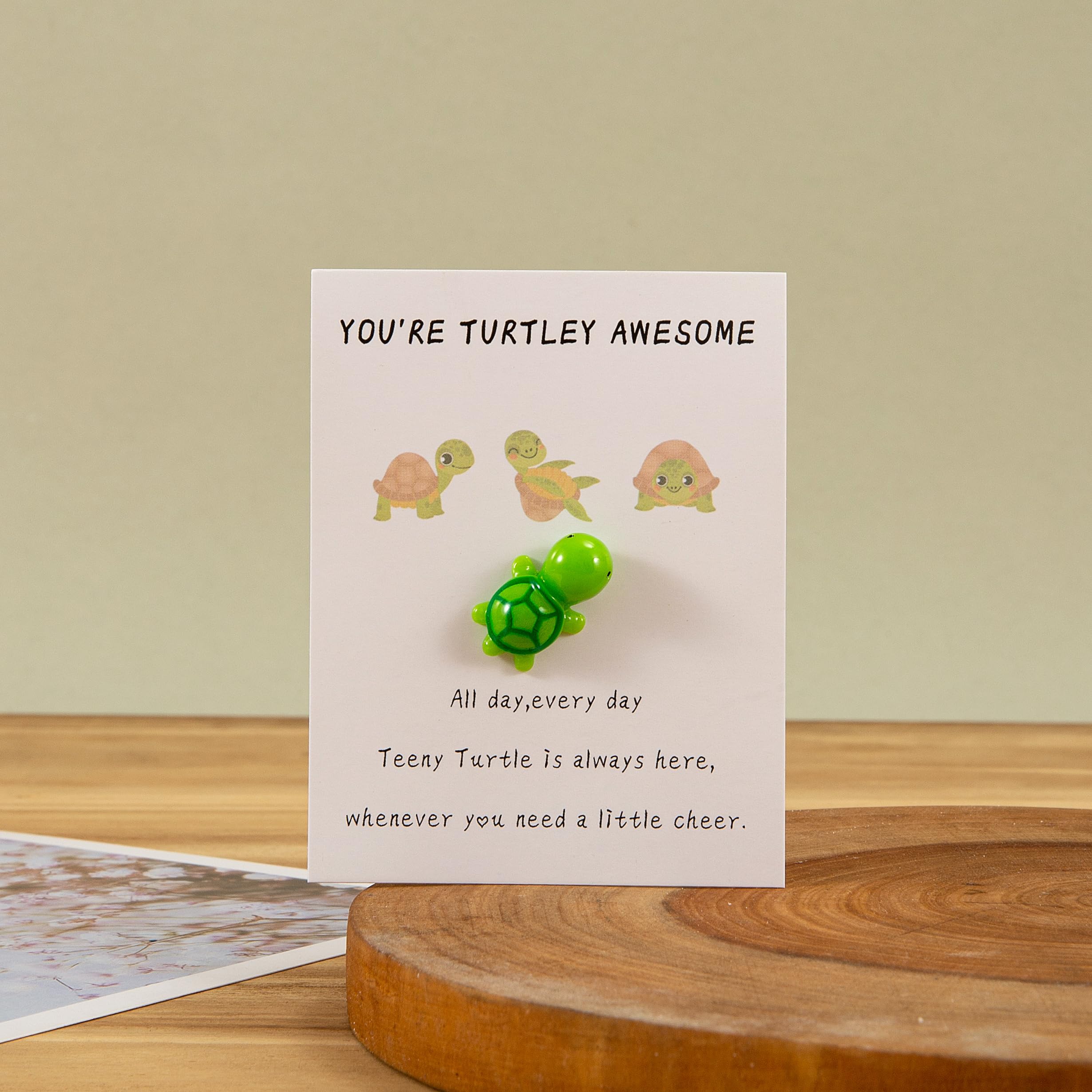 HBJSP Pocket Hug Penguin, Penguin Gifts, A Little Pocket Penguin Hug, Penguin Pocket Keepsake Ornament, Mini Pocket Penguin Hug, Tinking of You Gift, Lovers, Birthday, Wedding Valentines (Turtle) — image 1