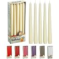 BOLSIUS Candele Affusolate Colore Avorio | 25,4 Cm - Ideali Per Tavola E Hotel | Atmosfera Elegante