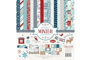 Echo Park Paper Company Perfect Winter Collection Kit, 12-x-12-Inch