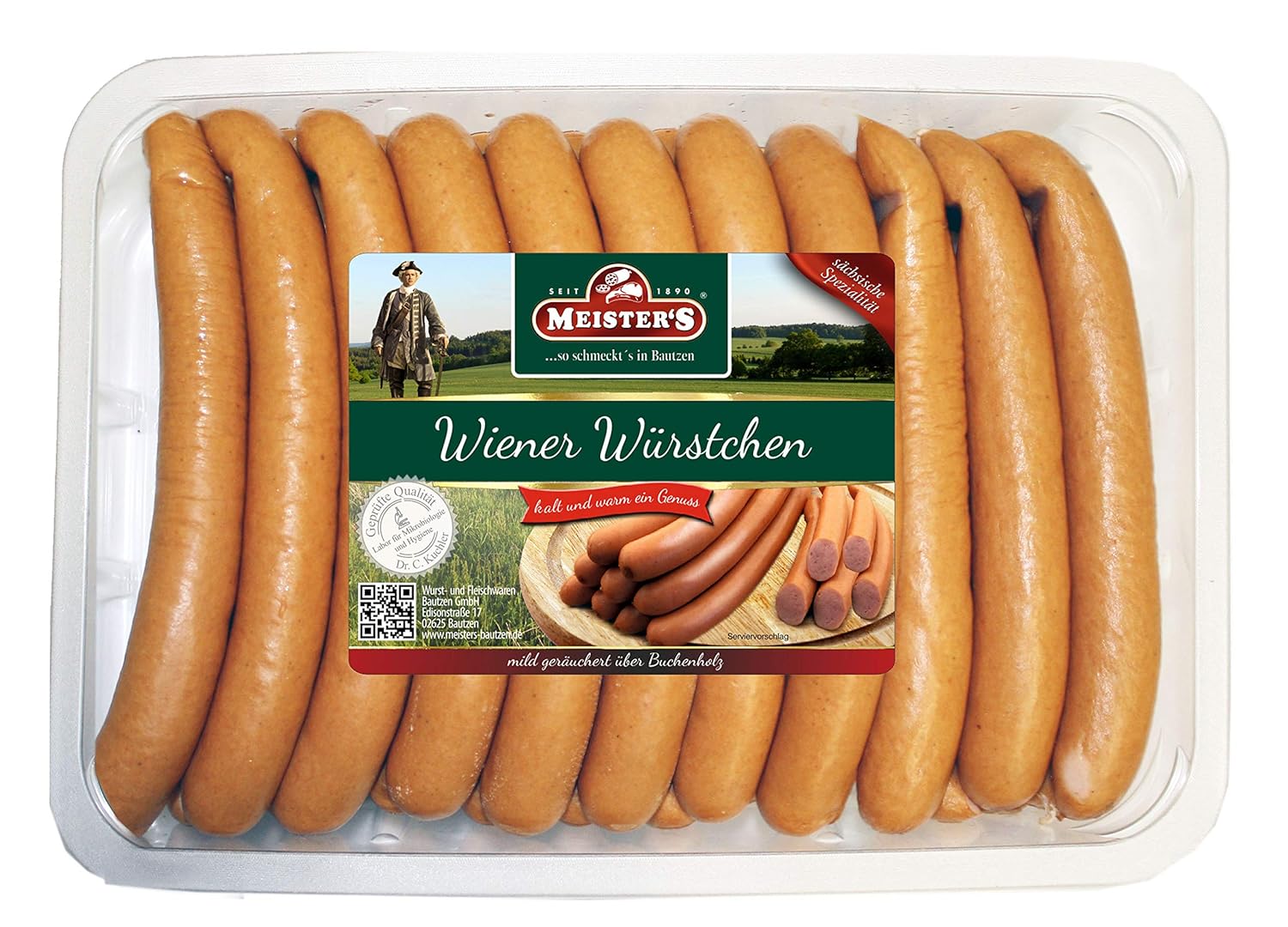 Wiener Würstchen | traditionell Buchenholz geräuchert | Wurst im ...