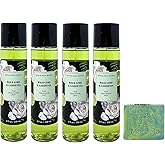 Bath & Body Works Wild Lime & Gardenia 4 Pack Fragrance Mist Bundle with a Fresh Forest Bar Soap - Full Size