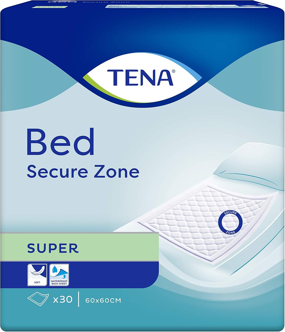 TENA 60 x 60cm Super Bed Disposable Pads Pack of 30