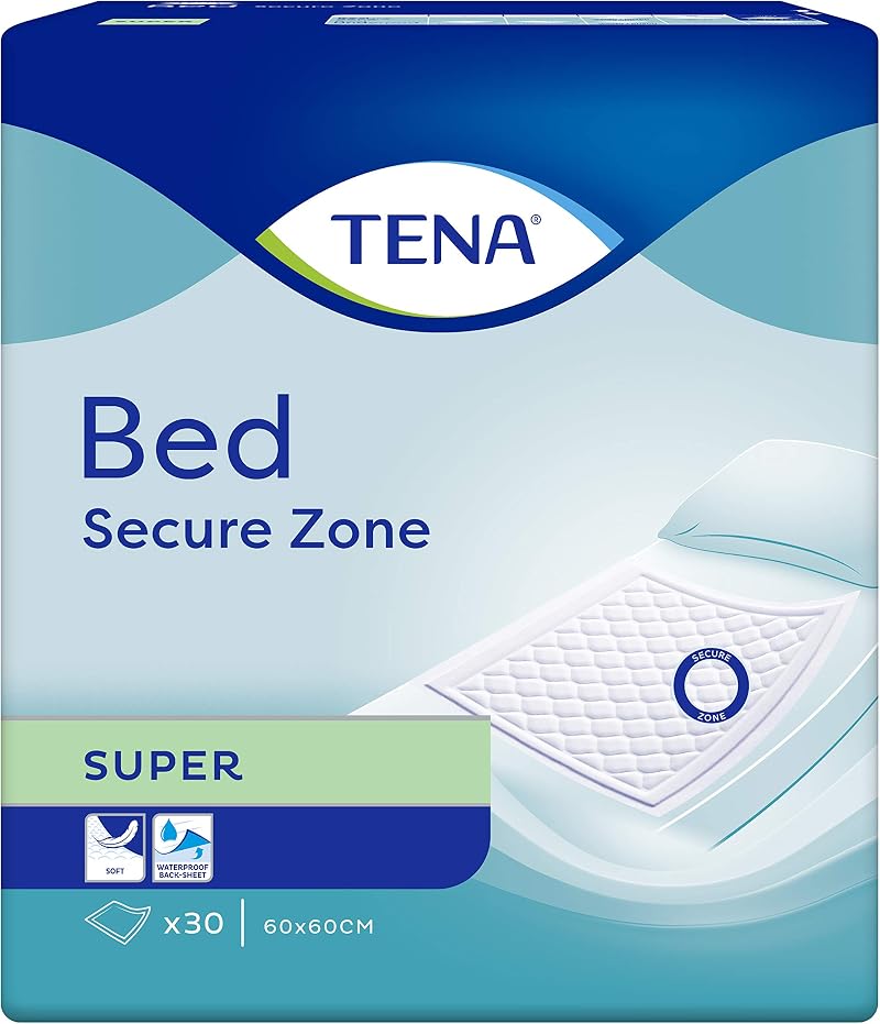 TENA 60 x 60cm Super Bed Disposable Pads Pack of 30