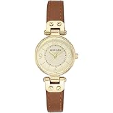 Anne Klein Women
s Leather Strap Watch