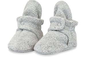 Zutano Unisex Fleece Baby Booties, Two Snap Closure, Newborn to 24 Months