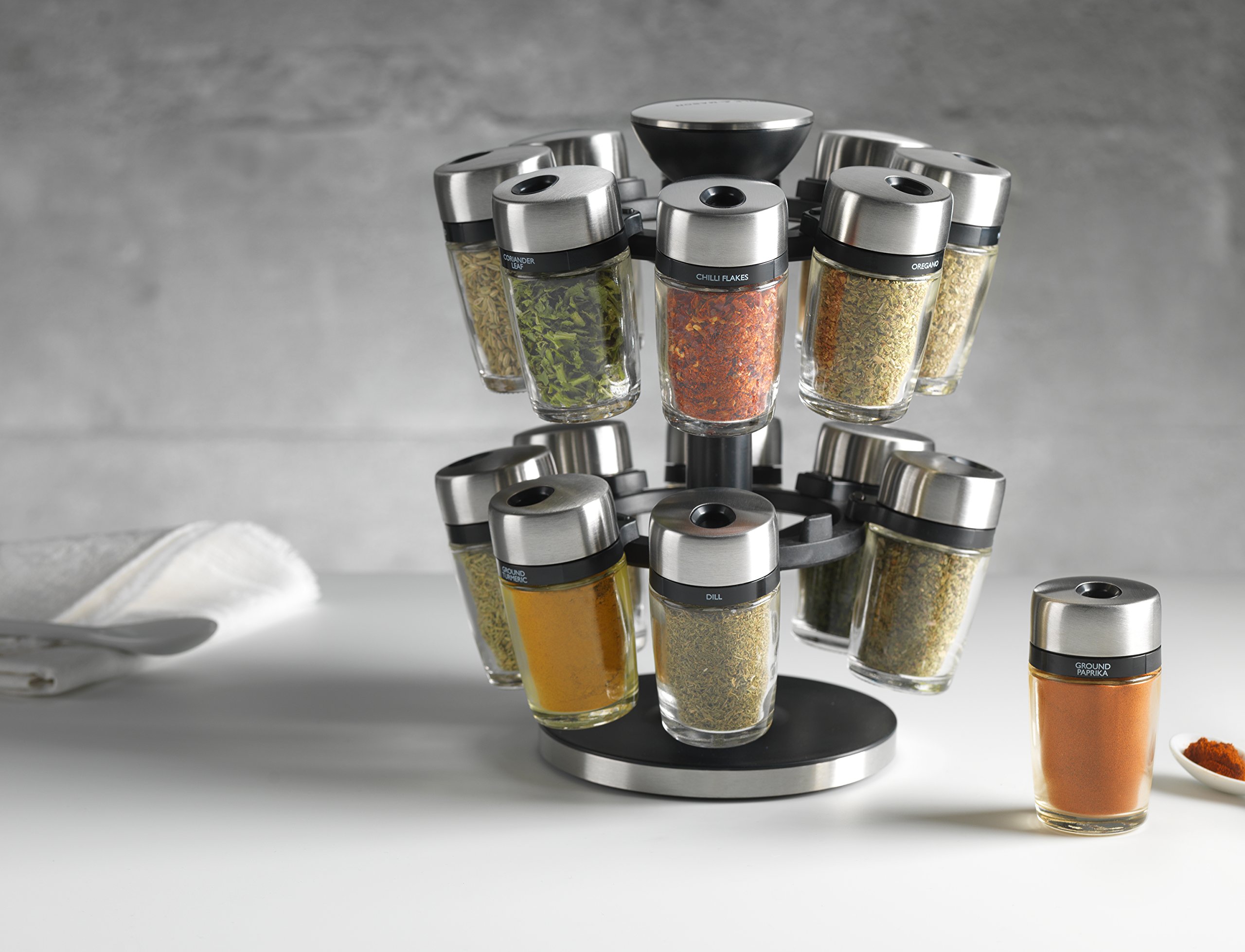Cole & Mason Rotating Herb and Spice Carousel Stainless steel and